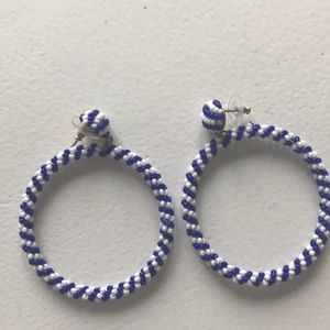 Jcrew stripe hoops